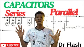 Capacitors in Series and Parallel physics capacitors electricity electrostatics [upl. by Luhey]