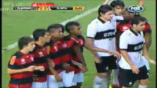 Épica reacción de Olimpia ante Flamengo [upl. by Enelyk50]