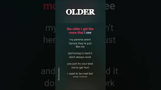 Older Lyrics  Sasha Sloan lyrics music songlyrics fyp [upl. by Ahtera]