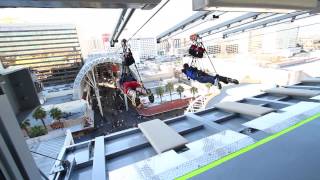 Las Vegas Zip Line TakeOff SlotZilla Zoomline [upl. by Zima]