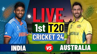 Live IND vs AUS T20 Match  Live Cricket Match Today  India vs Australia Live indvsaus [upl. by Tsnre]