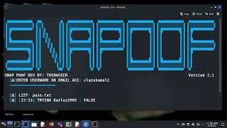 Beta Version  SNAPOOF v31 Tool 2024 [upl. by Idnym196]