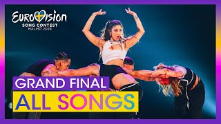 Eurovision 2024 RECAP of all Songs Grand Final [upl. by Brittnee]