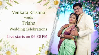 Venkata krishna weds Trisha Wedding Celebrations on 081124  SANDEEP STUDIO  9949254459 [upl. by Htezzil]