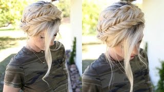 A spin on the average Milkmaid Braids  Hair Tutorial [upl. by Crispin]