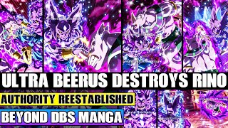 Beyond Dragon Ball Super Hakaishin Ultra Beerus Destroys Rino God Of Destruction Rematch Concluded [upl. by Annatsirhc]