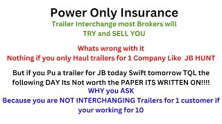 Power only Cost Per mile Power only rates per mile Power Only Trucking Insurance Advice [upl. by Martine783]