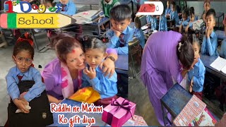 Riddhishas First day school Nerves emotional youtubers [upl. by Arika]