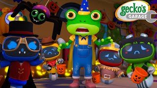 Gecko’s Halloween Treasure Hunt 🎃🍬  Geckos Garage 🚚  Cartoons For Kids  Toddler Fun Learning [upl. by Minna]