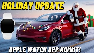 Tesla Holiday Update 20244425 Apple Watch App kommt Reifendruck Bug nach Software Update [upl. by Rouvin]