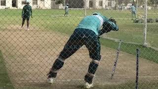 Sarfaraz Ahmeds wicket keeping training to cricketer Haseebullah Khan  Sarfaraz Ahmed  Karachi [upl. by Leak]