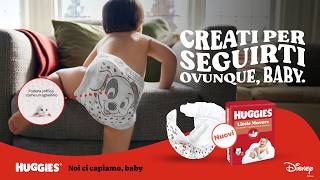 Huggies Little Movers Mutandina create per seguirti ovunque baby [upl. by Ennaeiluj]