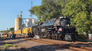 Union Pacific Big Boy 4014 departing Watseka Illinois southbound on September 9 2024 [upl. by Novla]