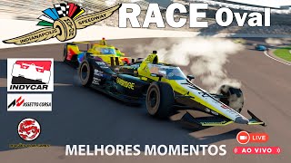 Corrida Formula Indy Oval Indianápolis  Asseto Corsa Race Virtual Indy 500 Melhores Momentos [upl. by Kinchen]