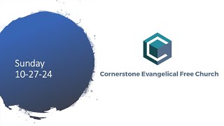 Cornerstone Sunday Service 27 October 2024 [upl. by Ecirtaemed]