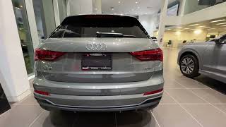 2024 Audi Q3 Progressiv SLine chronos Grey with Black Package [upl. by Marrin]