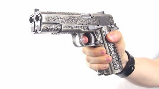 Airsoft Double Barrel 1911 WE floral pattern [upl. by Katonah654]