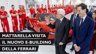 Mattarella visita il nuovo ebuilding della Ferrari [upl. by Khanna549]