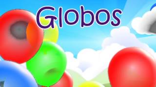 🎶 😊 Fixed Globos  Learn colors in Spanish  😊 Spanish songs for kids with lyrics by Miss Rosi [upl. by Lymann]