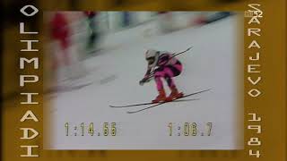 Ski alpino 1984 OlimpicsDownhill MFiginiMWalliser [upl. by Yrojram]