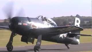 Grumman F8F2P Bearcat  Duxford Airshow 2012 [upl. by Adnesor320]