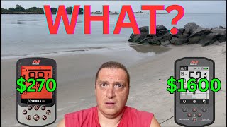 Minelab XTerra Pro 270 Saltwater Beach Vs The Manticore 1600 [upl. by Erde92]