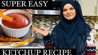 How to make tomato ketchupHomemade Ketchup Recipe in urduHindi with English subtitles [upl. by Fiel]