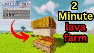 Minecraft lava farm tutorial using dripstone 120  Easy LAVA FARM [upl. by Eedeed865]