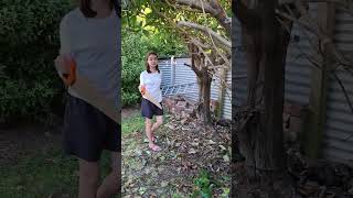 CANDACE amp MARIE  HELP PARENT CUT TREE amp CLEAN  TE ANAU HOUSE newzealand anakbule indonesia [upl. by Aiekat]