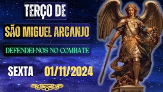 Terço de São Miguel Arcanjo  Defendeinos no Combate Sexta  01112024 [upl. by Okimik523]