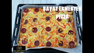 BAYAT EKMEKTEN PİZZAKOLAY PİZZA TARİFİ PİZZA [upl. by Moise246]