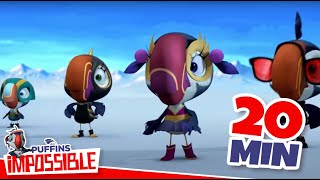 Puffins Impossible  20 min  Heroic Puffin Team  Cartoon For Kids  Puffins World [upl. by Emera209]