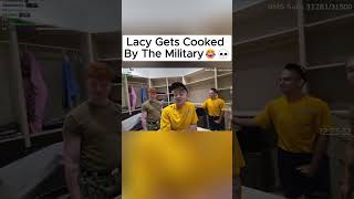 Lacy Gets Cooked By The Military😂💀faze shorts viral trending fyp [upl. by Anaujat]