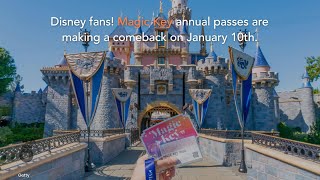 Disneyland to resume Magic Key annual pass sales [upl. by Adele676]