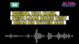 DIGIDO UNA CASH PESO LOAN HOME VISIT NEAR OR WITHIN NCR [upl. by Minor525]