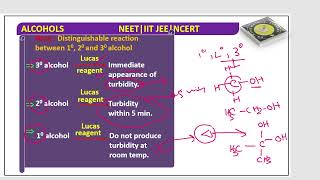 NCERT  LUCAS REAGENTS  TARGET NEET 2025  NEET PYQs  LUCAS REAGENT MECHANISM  ORGANIC CHEMISTRY [upl. by Andonis387]