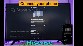 CONNECT YOUR HISENSE TV TO YOUR PHONE [upl. by Sower]