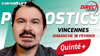 Pronostic Quinté et des courses PMU du Dimanche 18 février 2024  En partenariat avec GenybetTurf [upl. by Melborn]