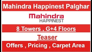 Mahindra Palghar Happinest Phase 2  TEASER  Mahindra Happinest Palghar  Mahindra Palghar Project [upl. by Anitsud]