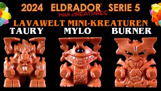 Schleich ® Eldrador ® Mini Creatures  Serie 5  2024  Lavawelt  Taury  Mylo  Burner  Review [upl. by Lorac]