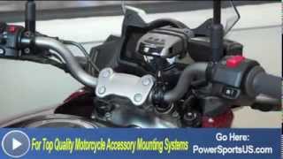 Motorcycle Handlebar Radar Detector Mount [upl. by Norbert]