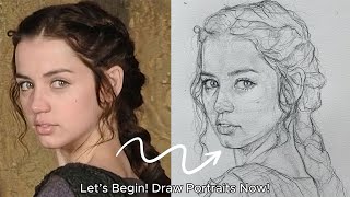 A Better way to Practice Drawing using loomis method✨ [upl. by Aihsined]