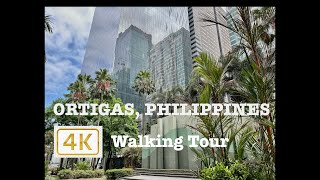 4K 60fps ORTIGAS PHILIPPINES  Morning Walk from Greenfield District to Ortigas Park [upl. by Idnarb]