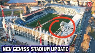 WOW AMAZING New Gewiss Stadium Renovations Update Curva Sud Morosini Roof amp Exterior Progress [upl. by Merilyn275]