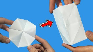 Magia de Origami que transforma el Flexahedron  tutorial magia origami [upl. by Shelby]