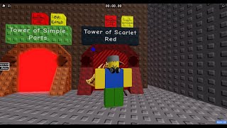 Roblox  Tower of Scarlet Red Challenging Addisons Classic Towers [upl. by Thatcher]