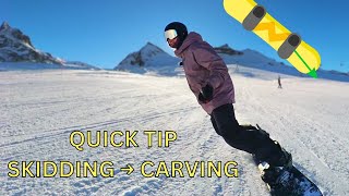 Skidding to Carving in ONE RUN [upl. by Norreht922]