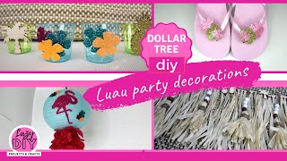 DOLLAR TREE diy Luau Party Decor  cute [upl. by Audy]