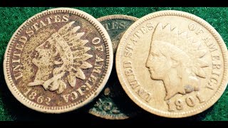 High amp Low Valued Indian Head Pennies 18591909 [upl. by Leno]