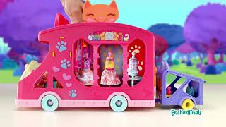 ¡Prepara tu propio desfile con el CAMIÓN de MODA de Enchantimals 🚐🤩👗  Mattel Latinoamérica [upl. by Paik]